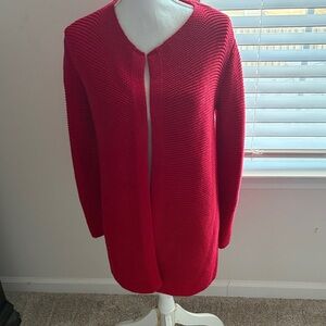 Old Navy Women's Red Open-Front Sweater